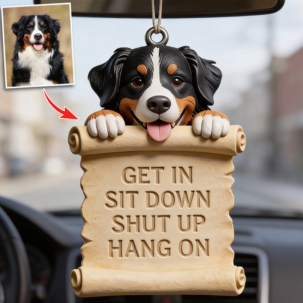 Custom Any Photo - Personalized Dog Car Ornament