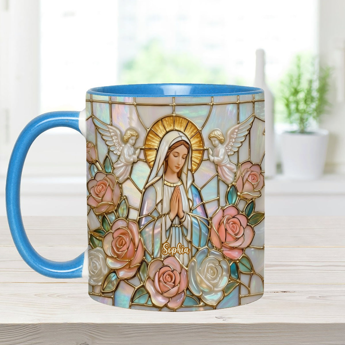 Believe - Personalized Christian Set Accent Mug with Acrylic Stirrers