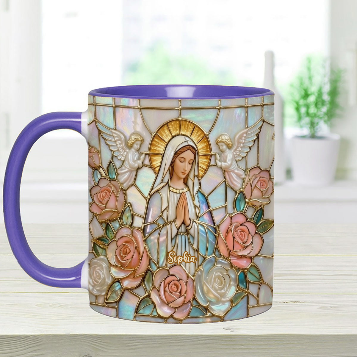 Believe - Personalized Christian Set Accent Mug with Acrylic Stirrers