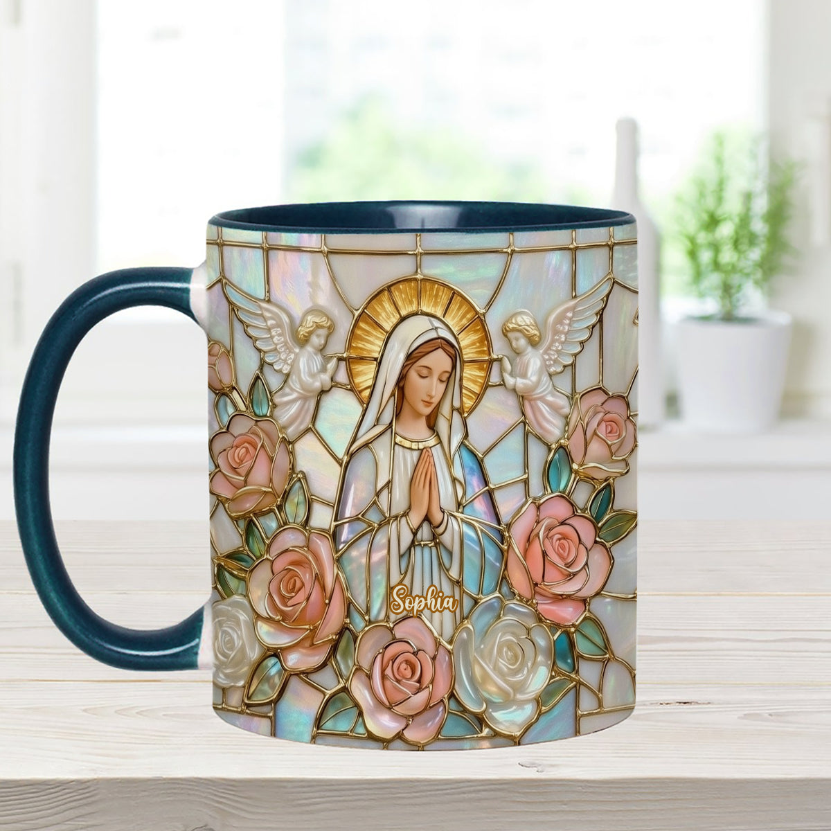 Believe - Personalized Christian Set Accent Mug with Acrylic Stirrers