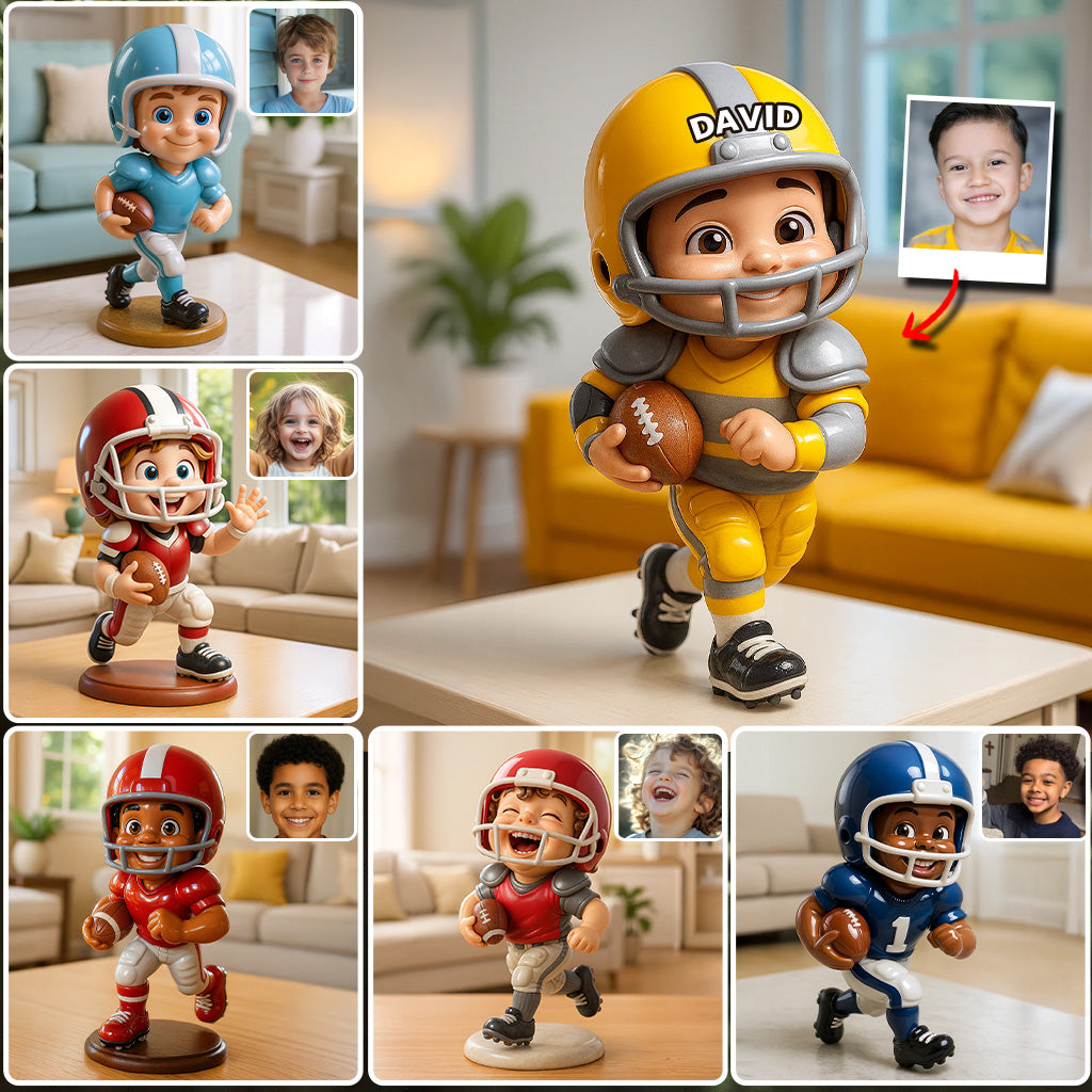 Jour de match - Plaque acrylique personnalisée en forme de ballon de football