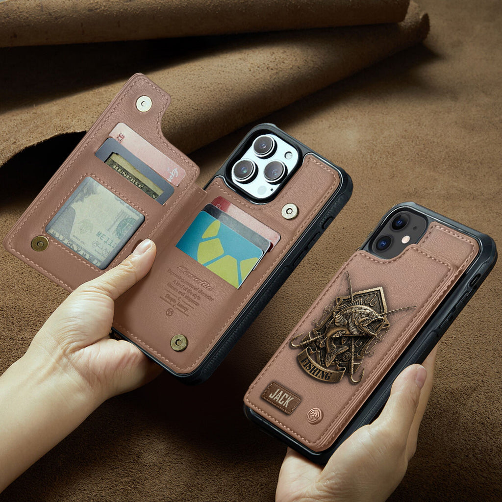 Fishing For Life - Personalized Fishing Wallet Phone Case