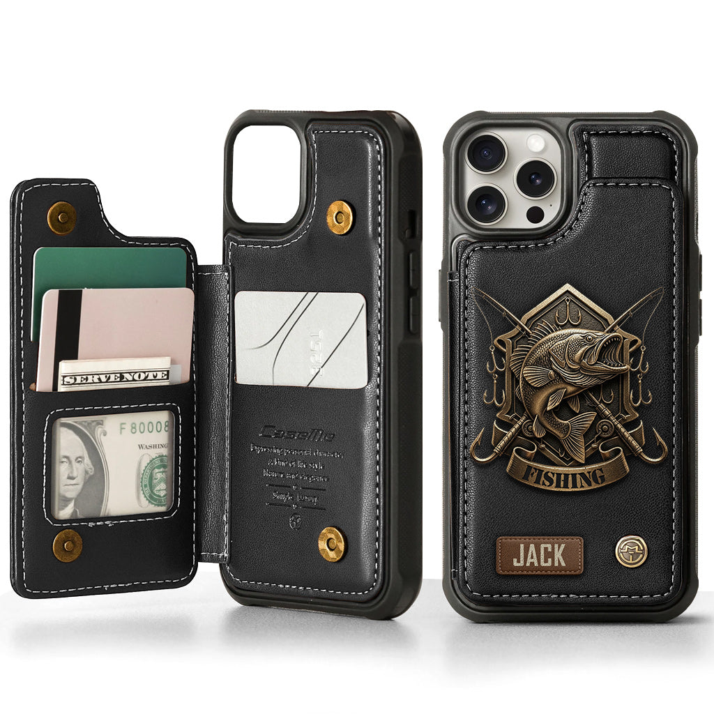 Fishing For Life - Personalized Fishing Wallet Phone Case