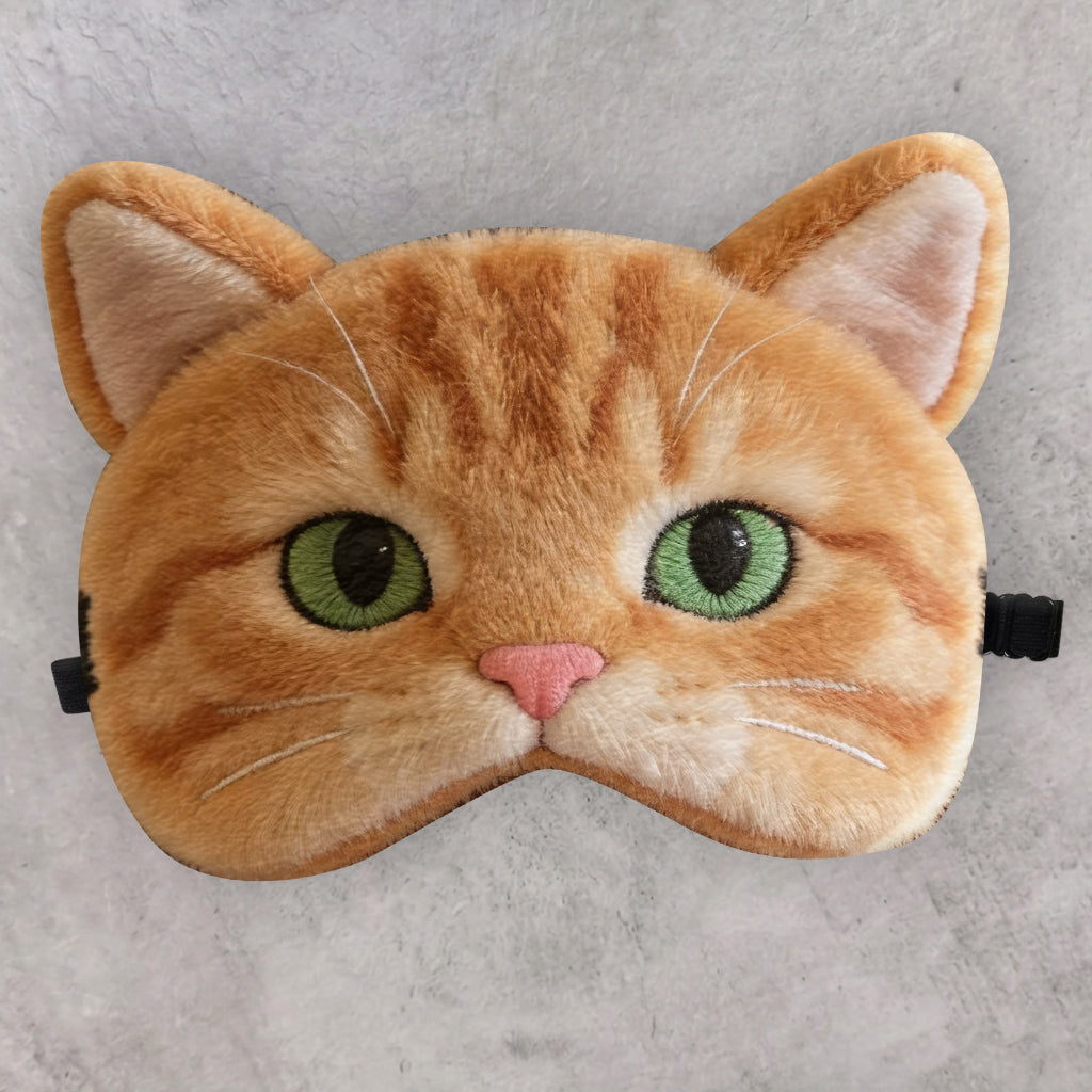 Heures Heureuses - Masque de Sommeil Rafraîchissant Personnalisé pour Chat