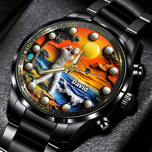 Passionné de golf ? Montre-bracelet de golf personnalisée