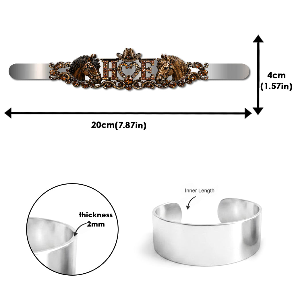 Cadeau Couple Initiale Amour Éternel - Bracelet Personnalisé en Aluminium