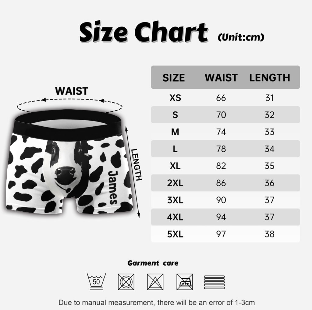 Funny Cow - Personalized Men’s Boxer Briefs