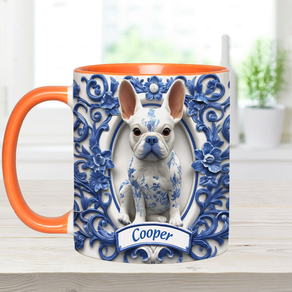 Cute French Bulldog - Personalized Dog Accent Mug