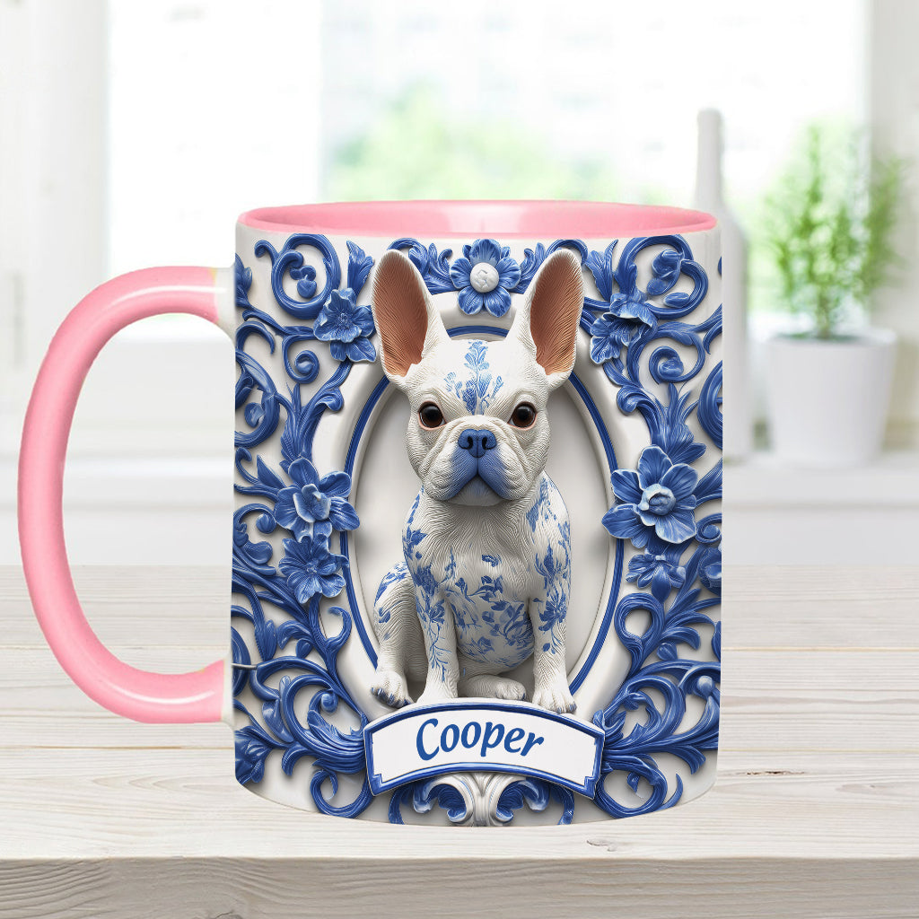 Cute French Bulldog - Personalized Dog Accent Mug