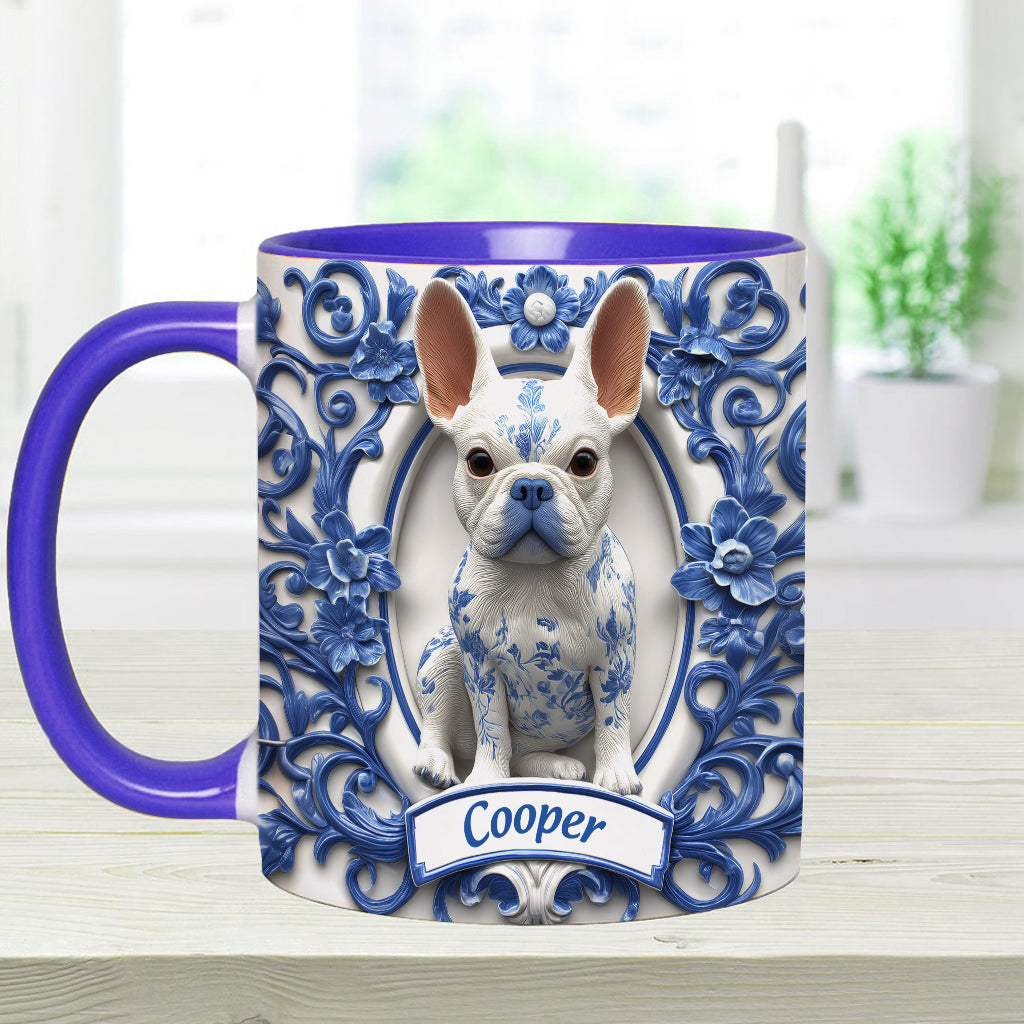 Cute French Bulldog - Personalized Dog Accent Mug