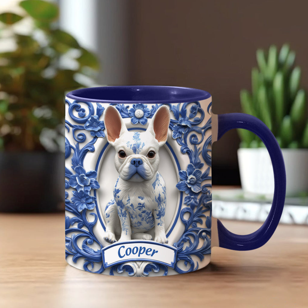 Cute French Bulldog - Personalized Dog Accent Mug