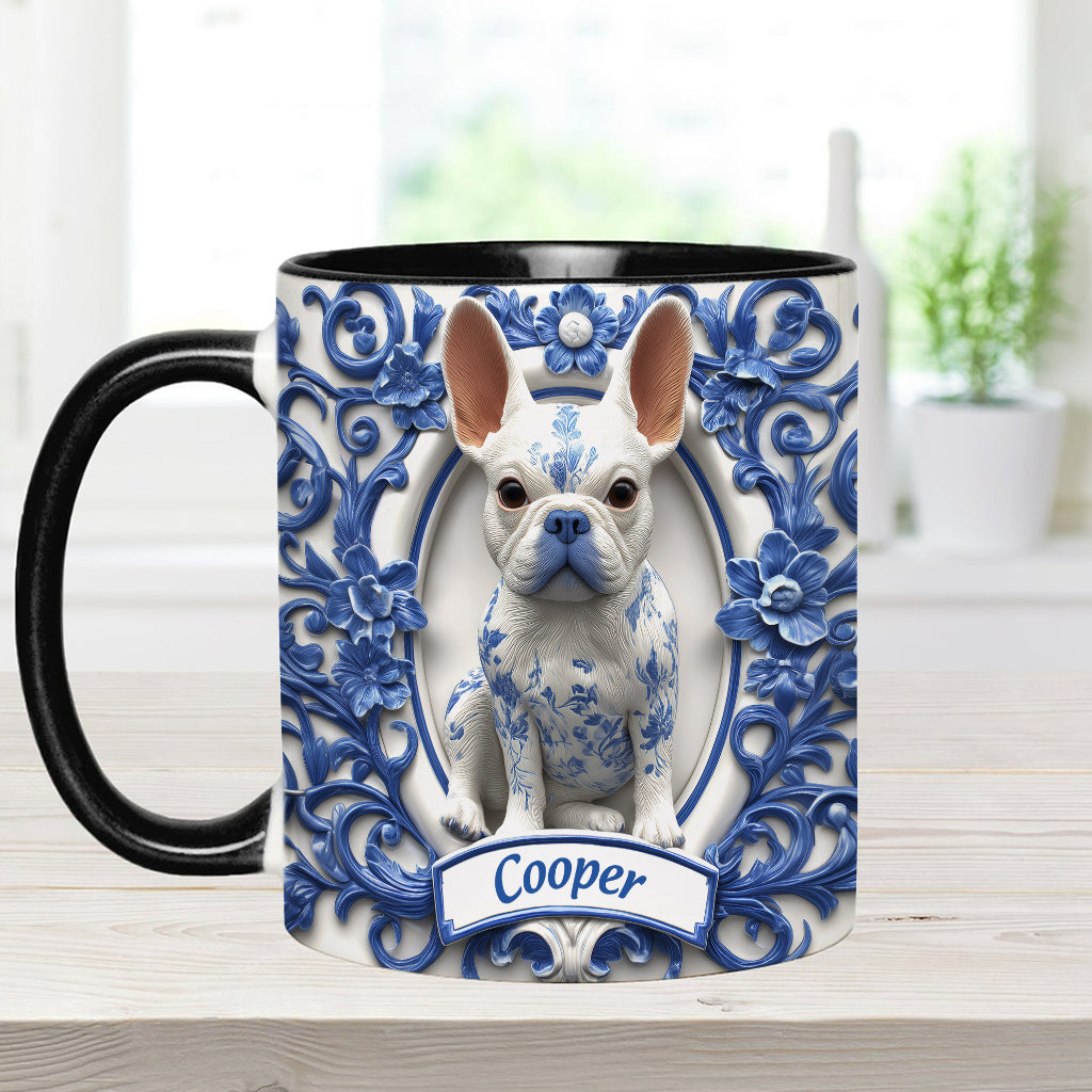 Cute French Bulldog - Personalized Dog Accent Mug