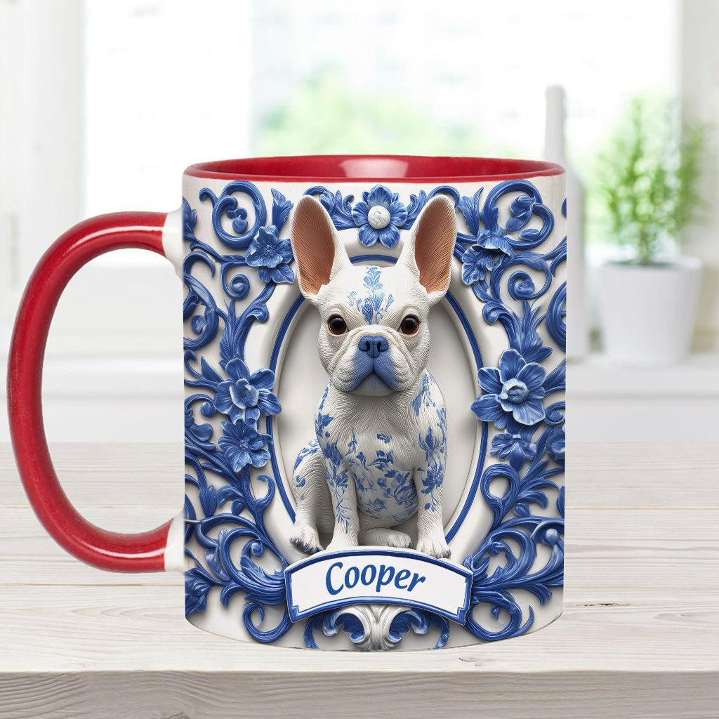 Cute French Bulldog - Personalized Dog Accent Mug