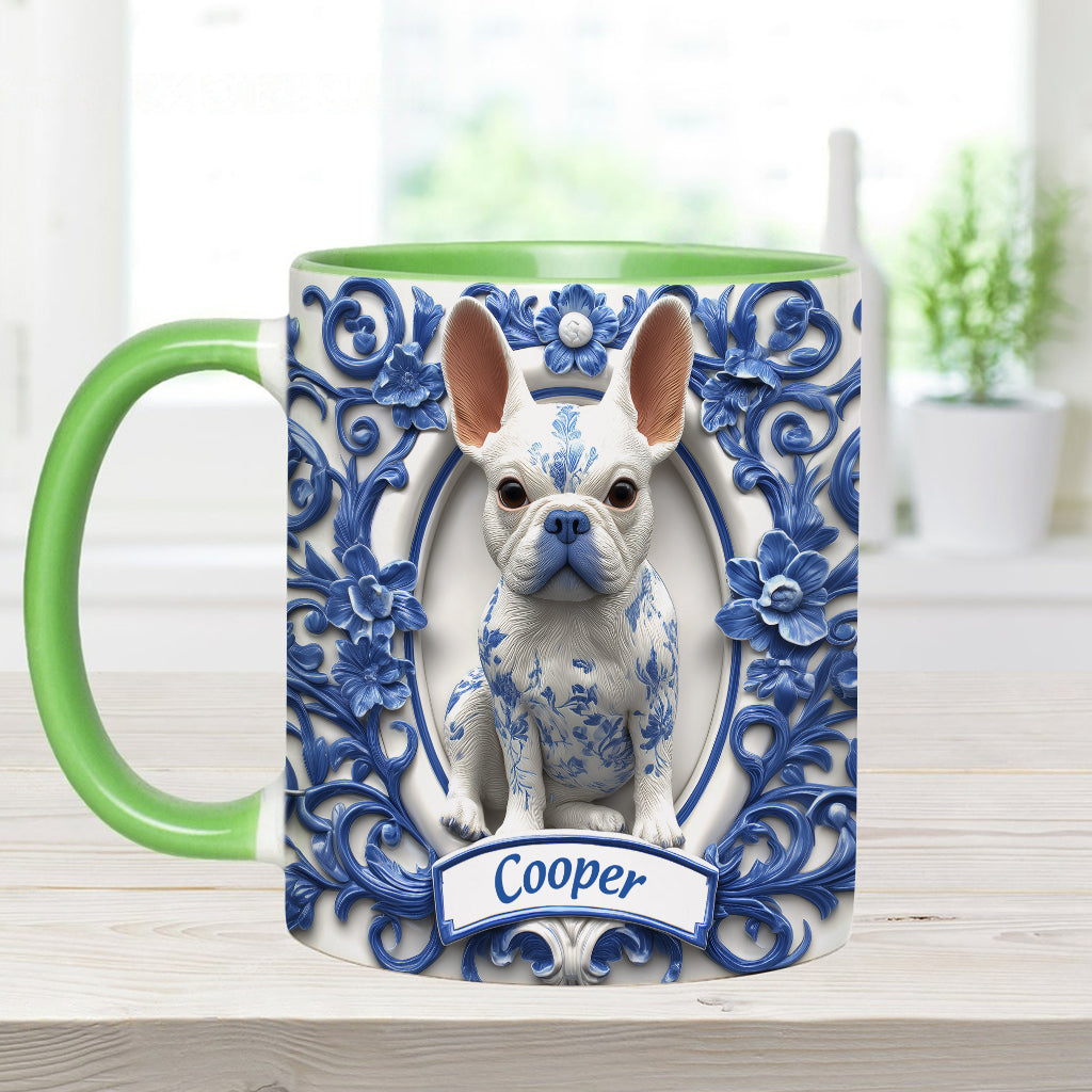 Cute French Bulldog - Personalized Dog Accent Mug
