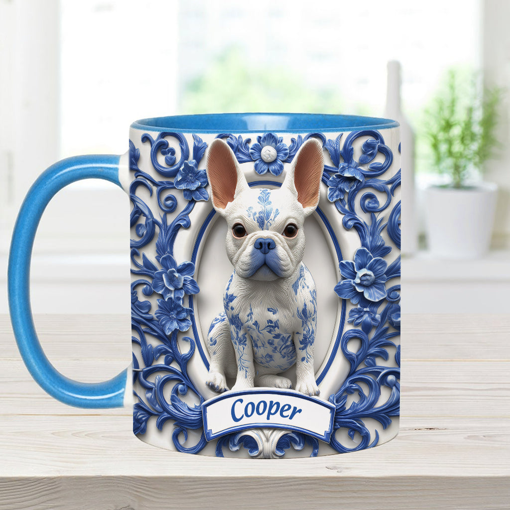 Cute French Bulldog - Personalized Dog Accent Mug