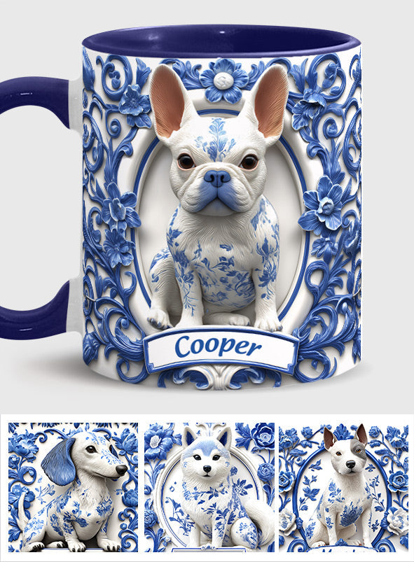 Cute French Bulldog - Personalized Dog Accent Mug