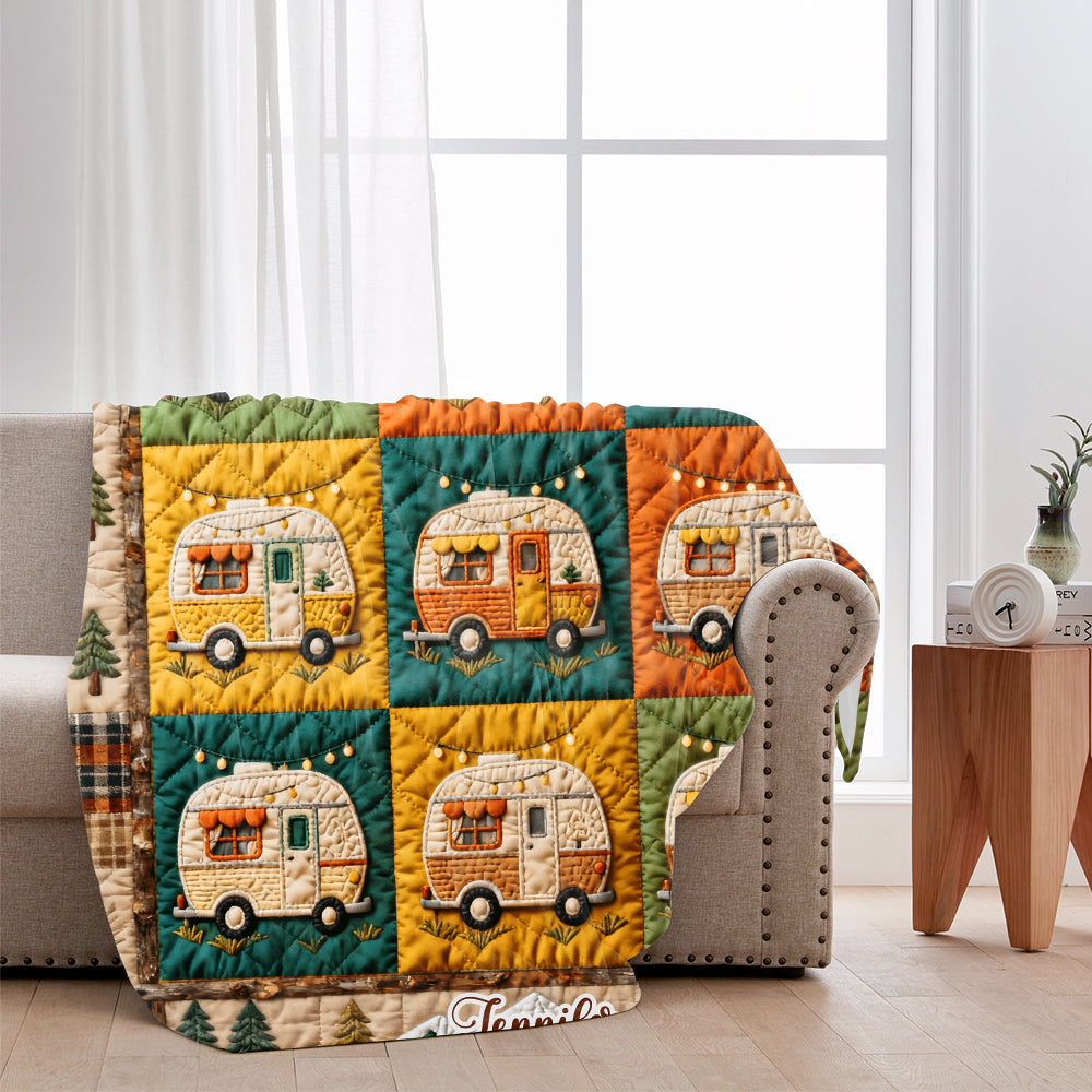 Un camp à la fois - Couverture de camping personnalisée