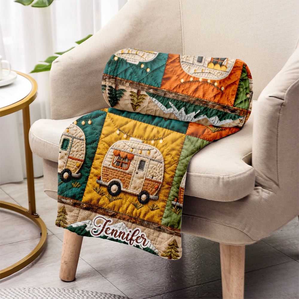 Un camp à la fois - Couverture de camping personnalisée