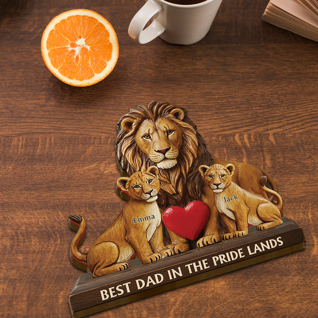 Best Dad Ever - Personalized Father Shaped Wooden Puzzle