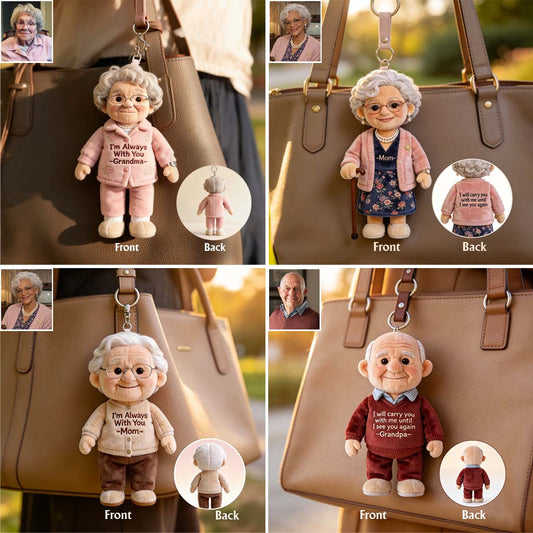Toujours avec Vous - Porte-clés Mémorial Personnalisé en Peluche