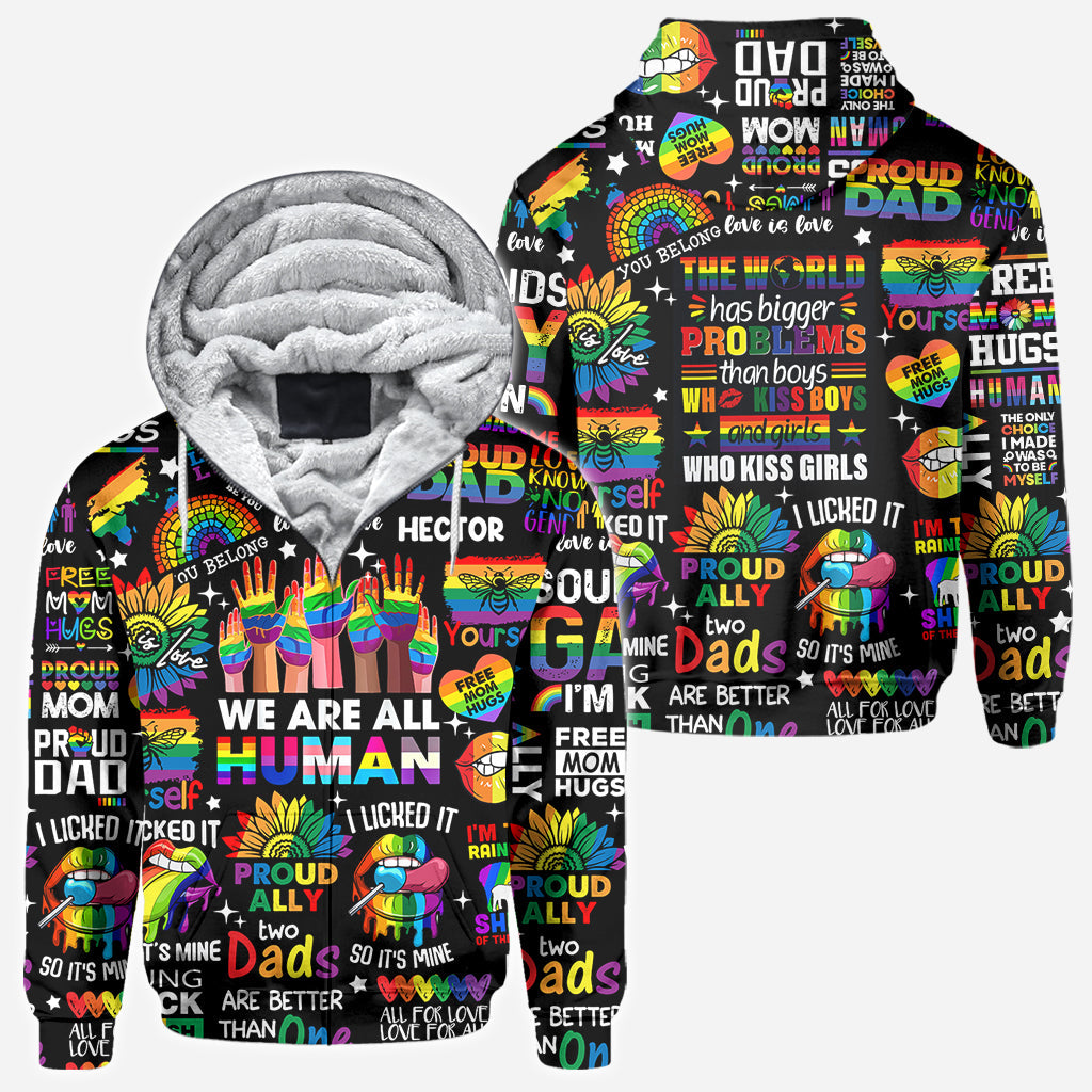 Human Rights Are Not Optional - Personalized LGBT Support All Over Shirt