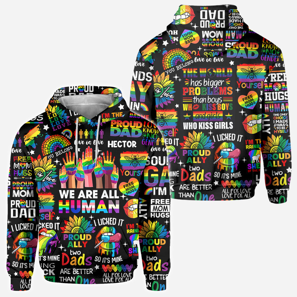 Human Rights Are Not Optional - Personalized LGBT Support All Over Shirt