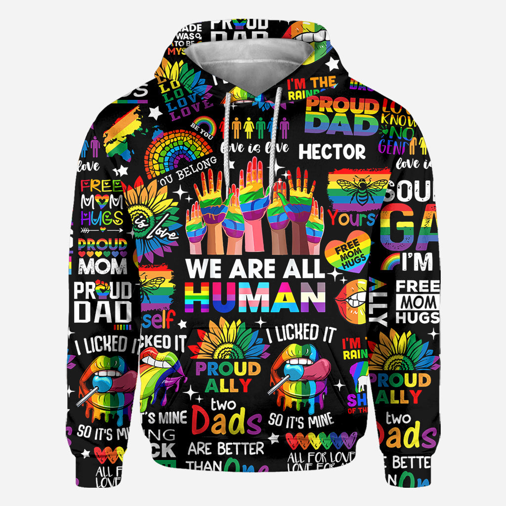 Human Rights Are Not Optional - Personalized LGBT Support All Over Shirt