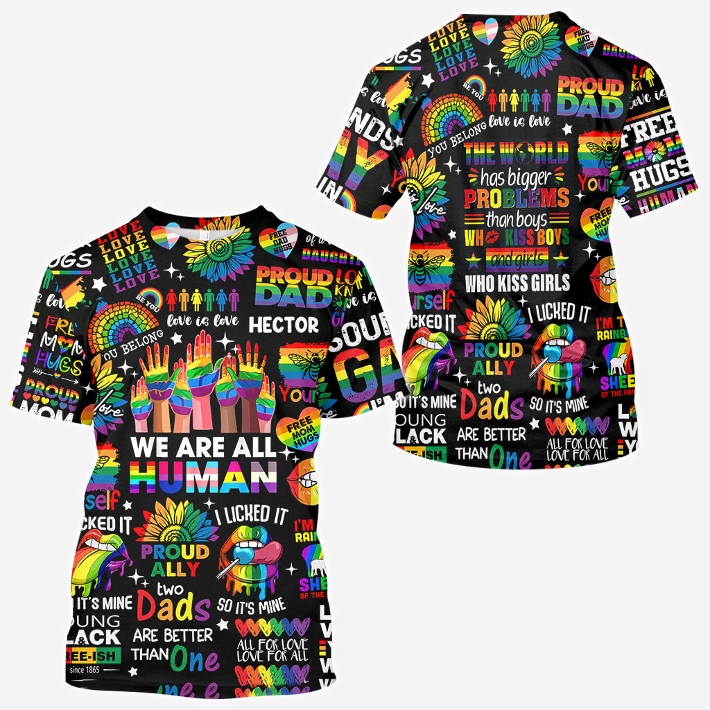 Human Rights Are Not Optional - Personalized LGBT Support All Over Shirt
