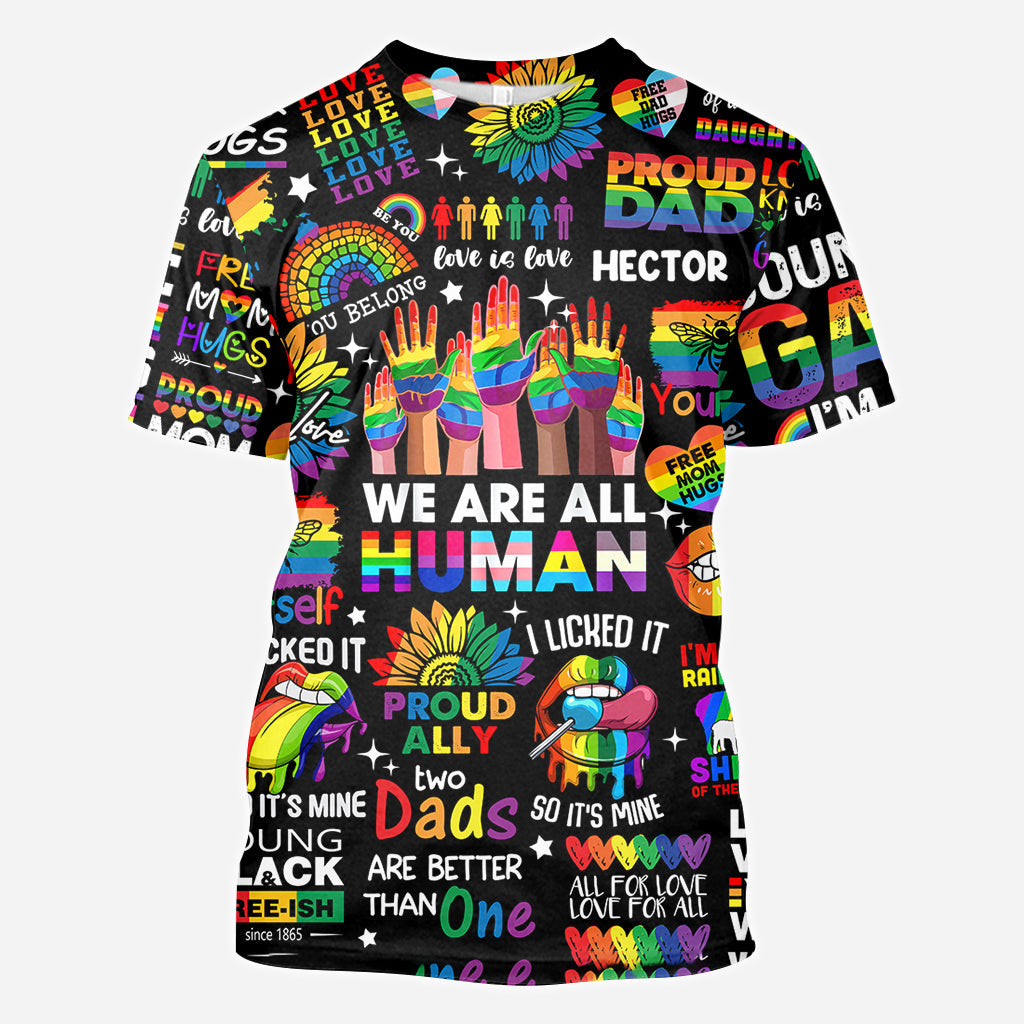 Human Rights Are Not Optional - Personalized LGBT Support All Over Shirt