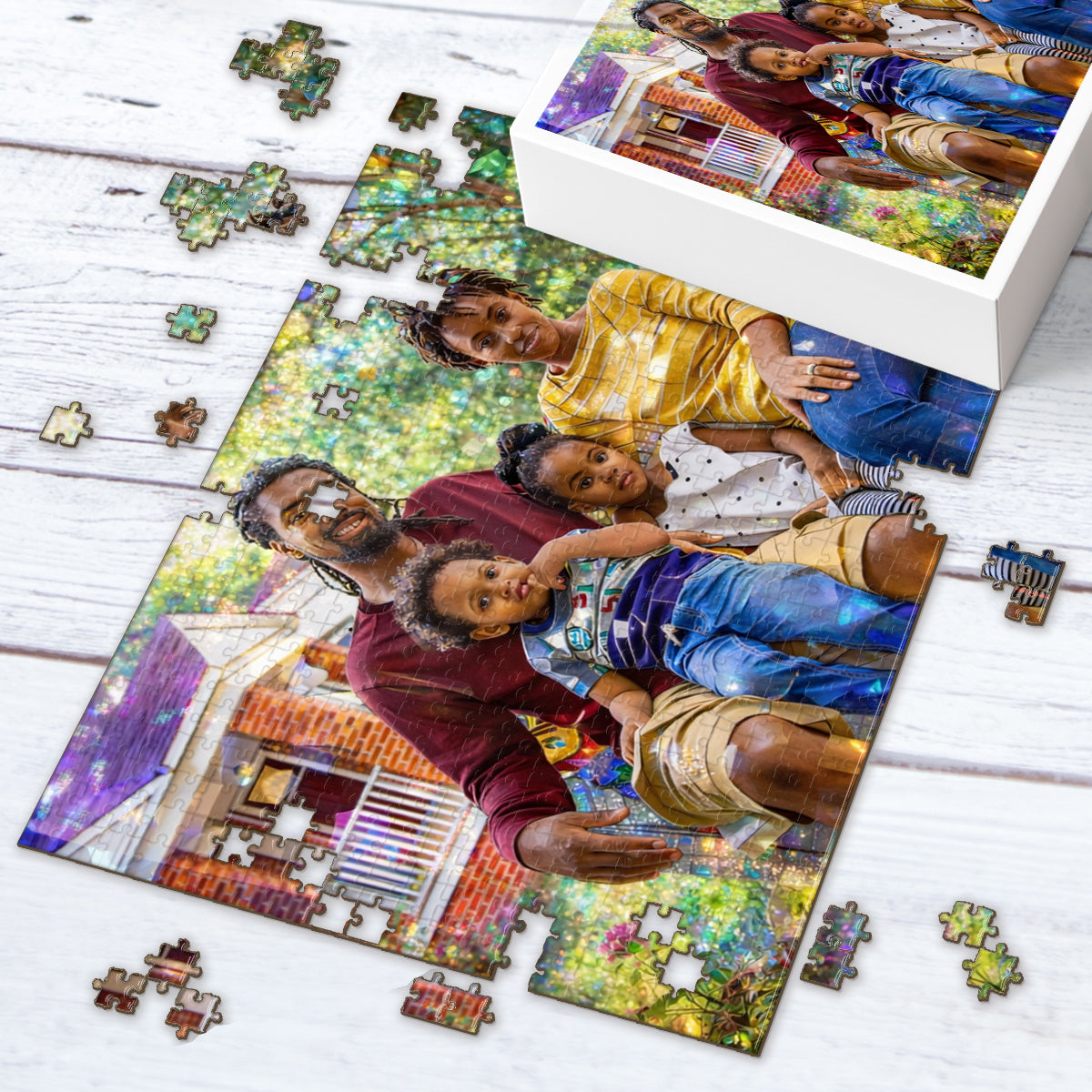 Love Family, Home Decor - Personalized Family Jigsaw Puzzle