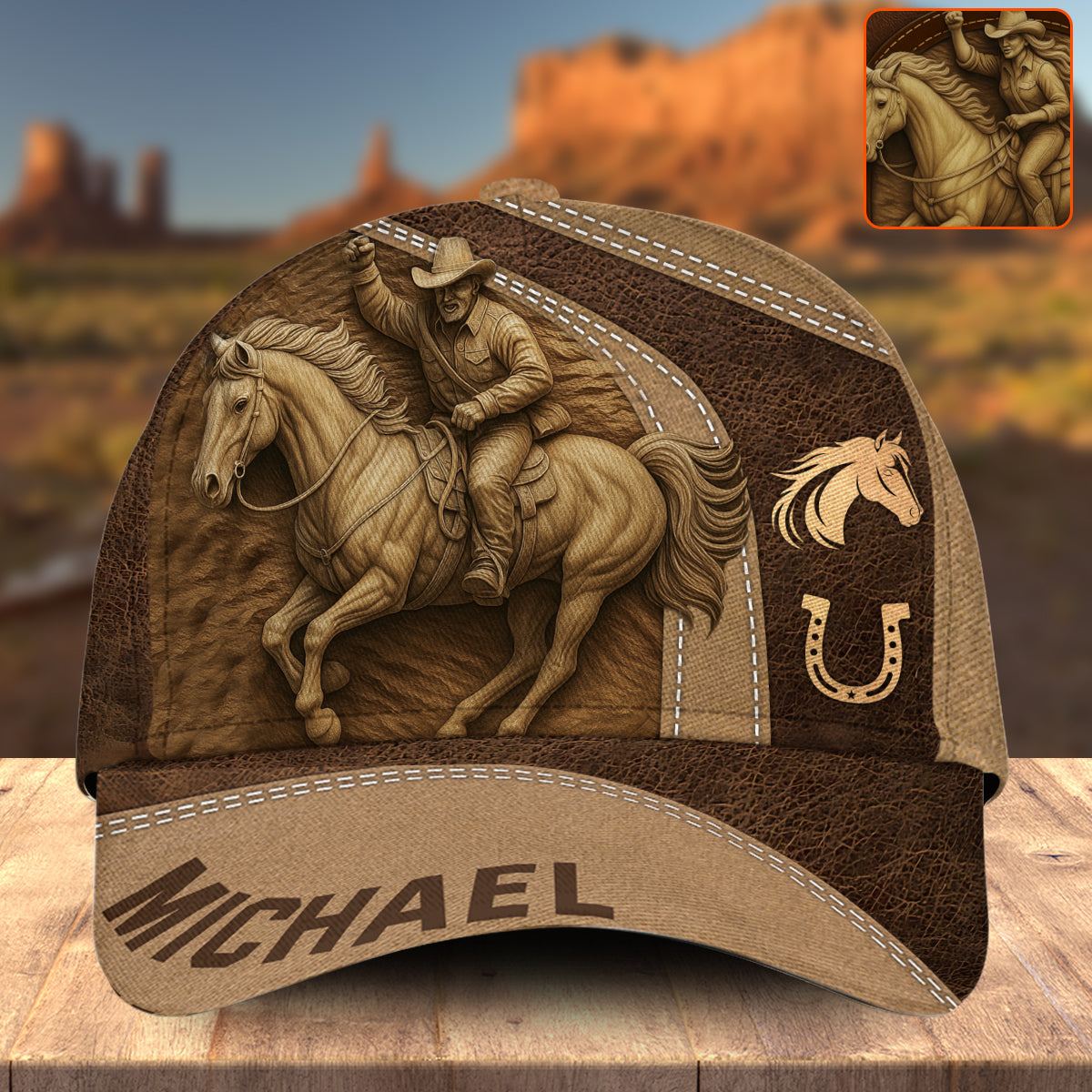 Allez les filles ! - Casquette de cowgirl classique personnalisée