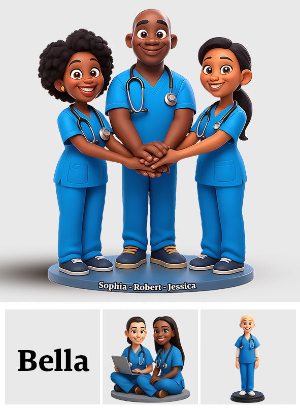 Infirmière fière - Plaque acrylique personnalisée en forme de morphologie pour infirmière