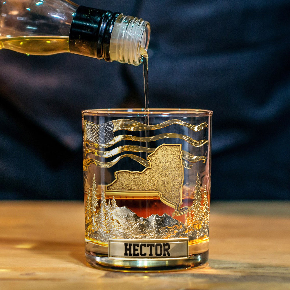 Le verre à whisky de luxe personnalisé State Pride