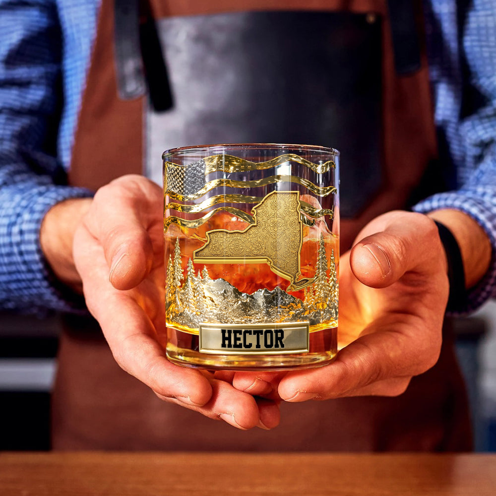 Le verre à whisky de luxe personnalisé State Pride