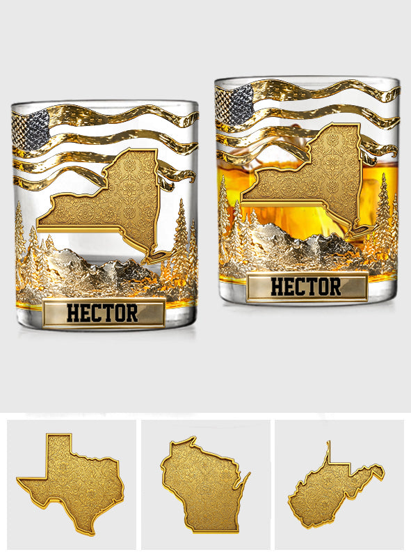 Le verre à whisky de luxe personnalisé State Pride