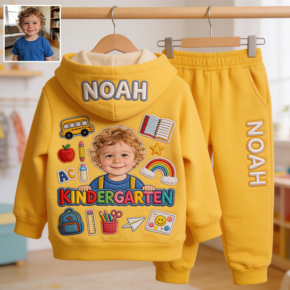 Back To School - Personalized Kid Kid Hoodie & Kid Jogger Sweatpants