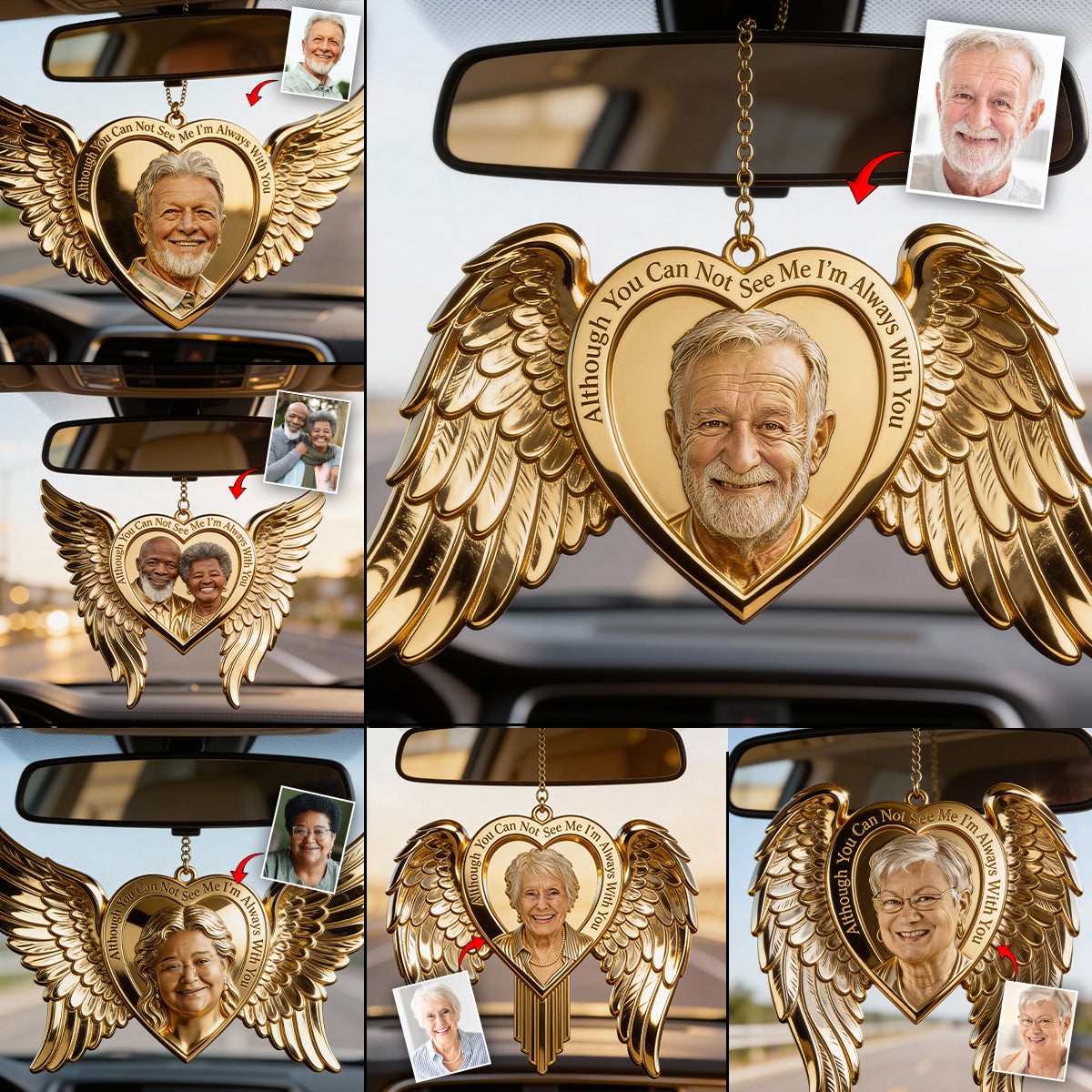 Memorial Gift, I'm Always With You - Personalized Memorial Car Ornament