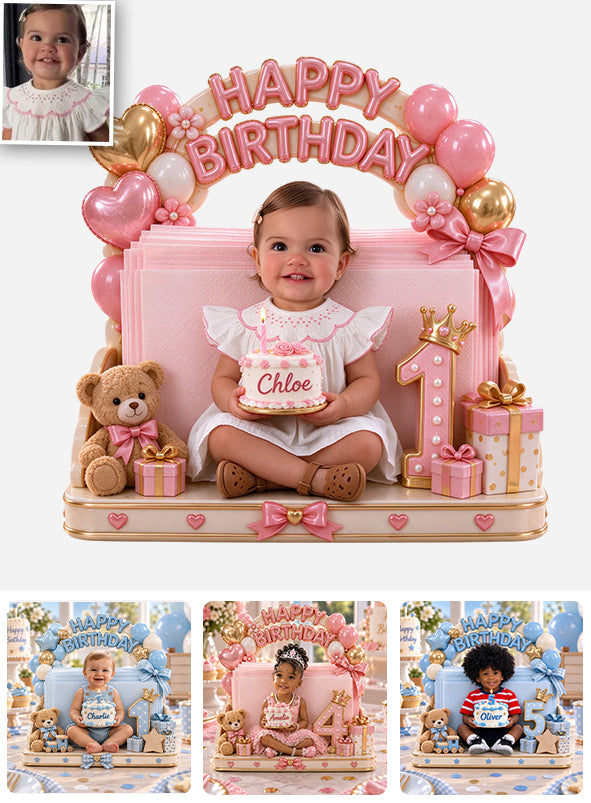 Happy Birthday Party - Personalized Kid Napkin Holder