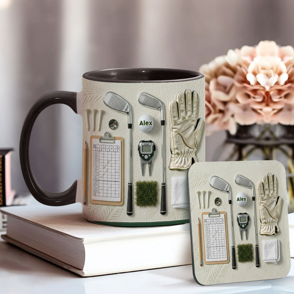 Vivez l'amour du golf - Mug personnalisé sur le thème du golf