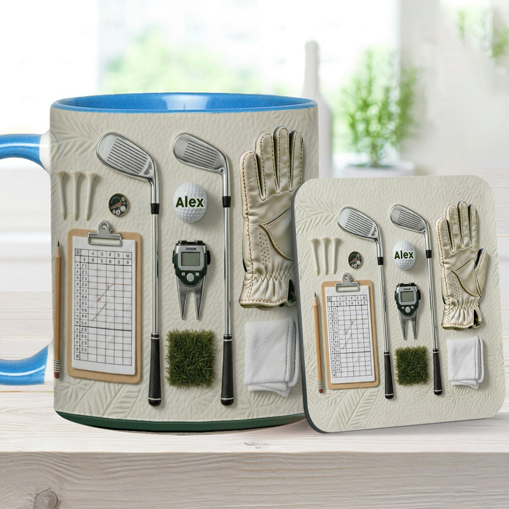 Vivez l'amour du golf - Mug personnalisé sur le thème du golf