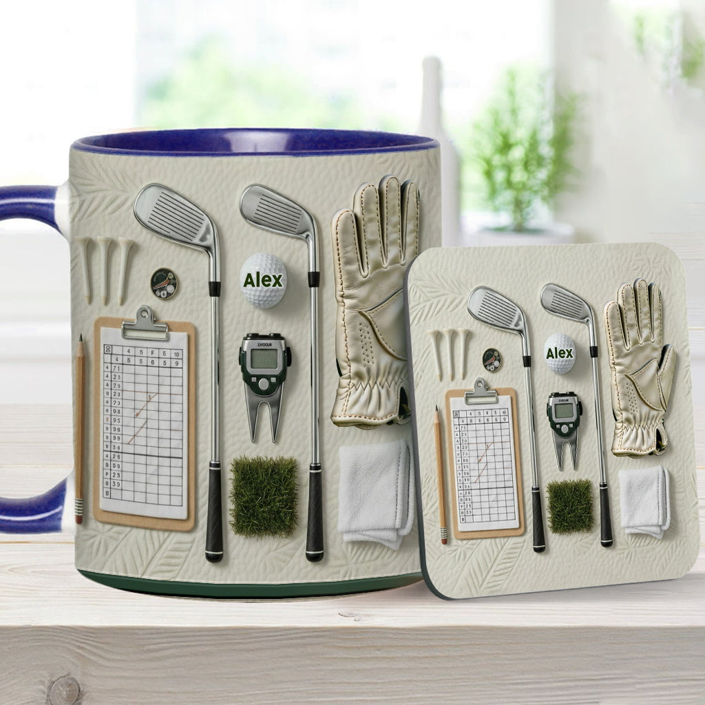 Vivez l'amour du golf - Mug personnalisé sur le thème du golf