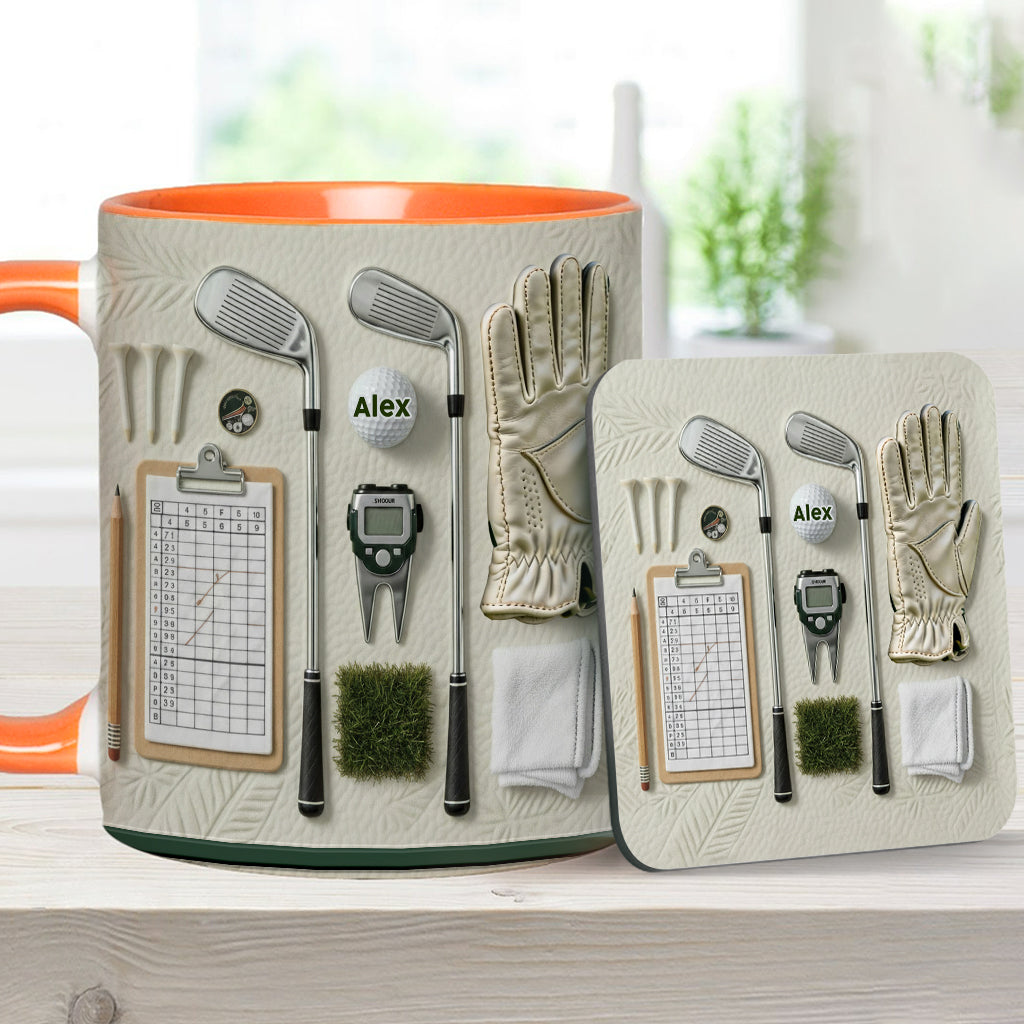 Vivez l'amour du golf - Mug personnalisé sur le thème du golf