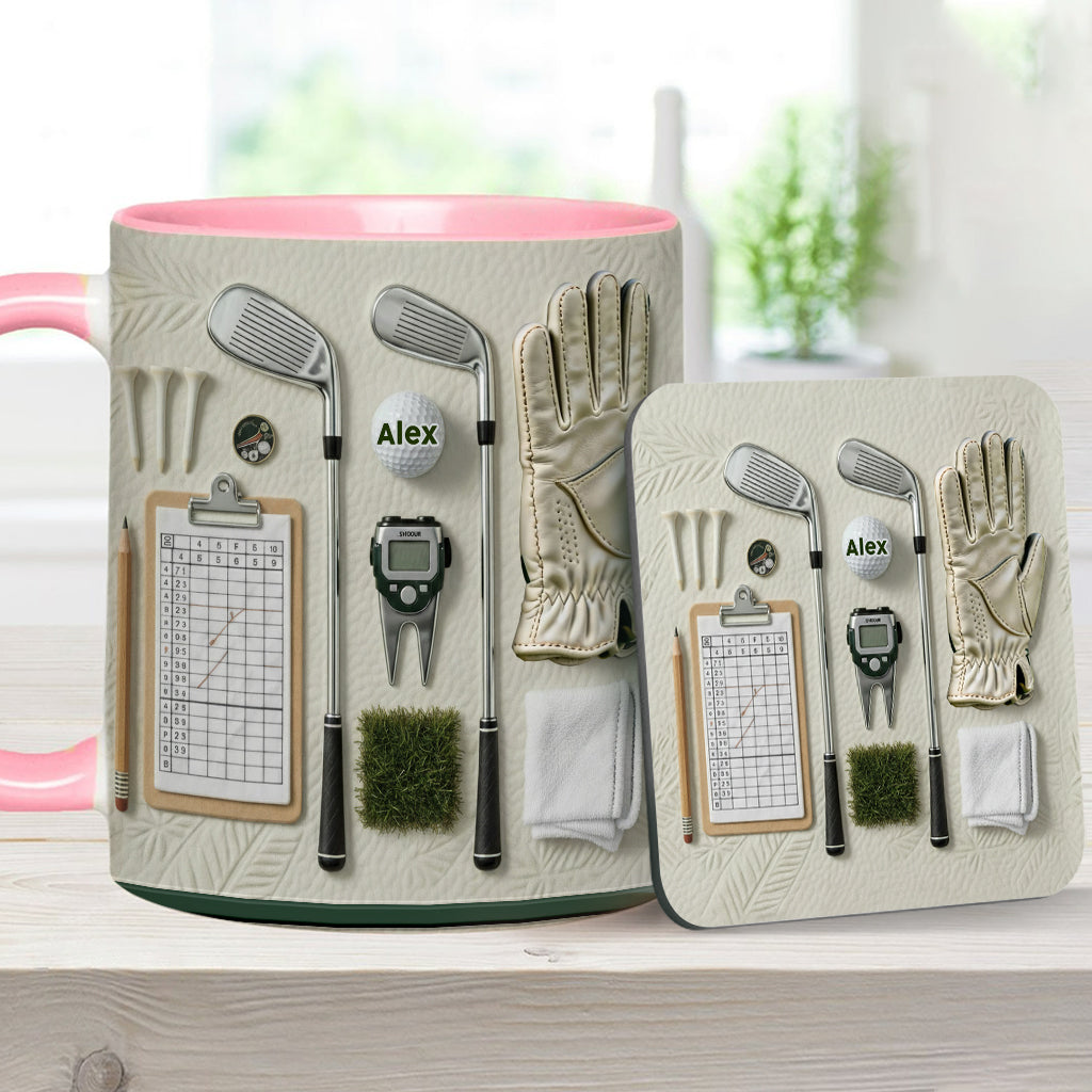 Vivez l'amour du golf - Mug personnalisé sur le thème du golf