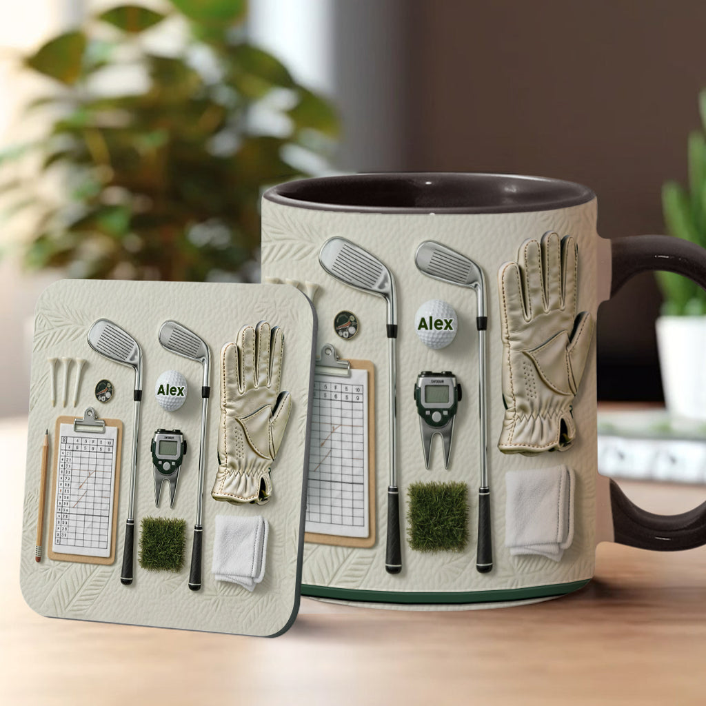 Vivez l'amour du golf - Mug personnalisé sur le thème du golf