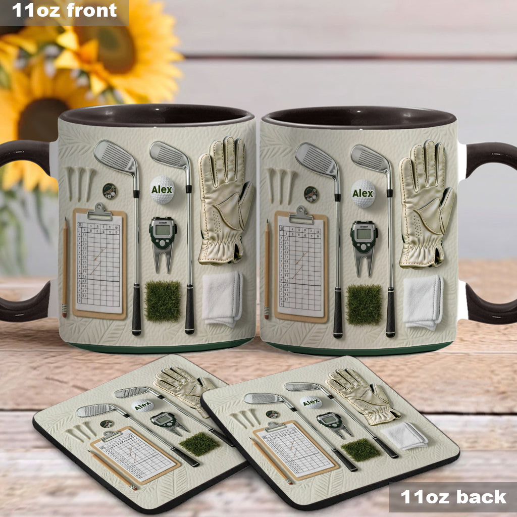 Vivez l'amour du golf - Mug personnalisé sur le thème du golf