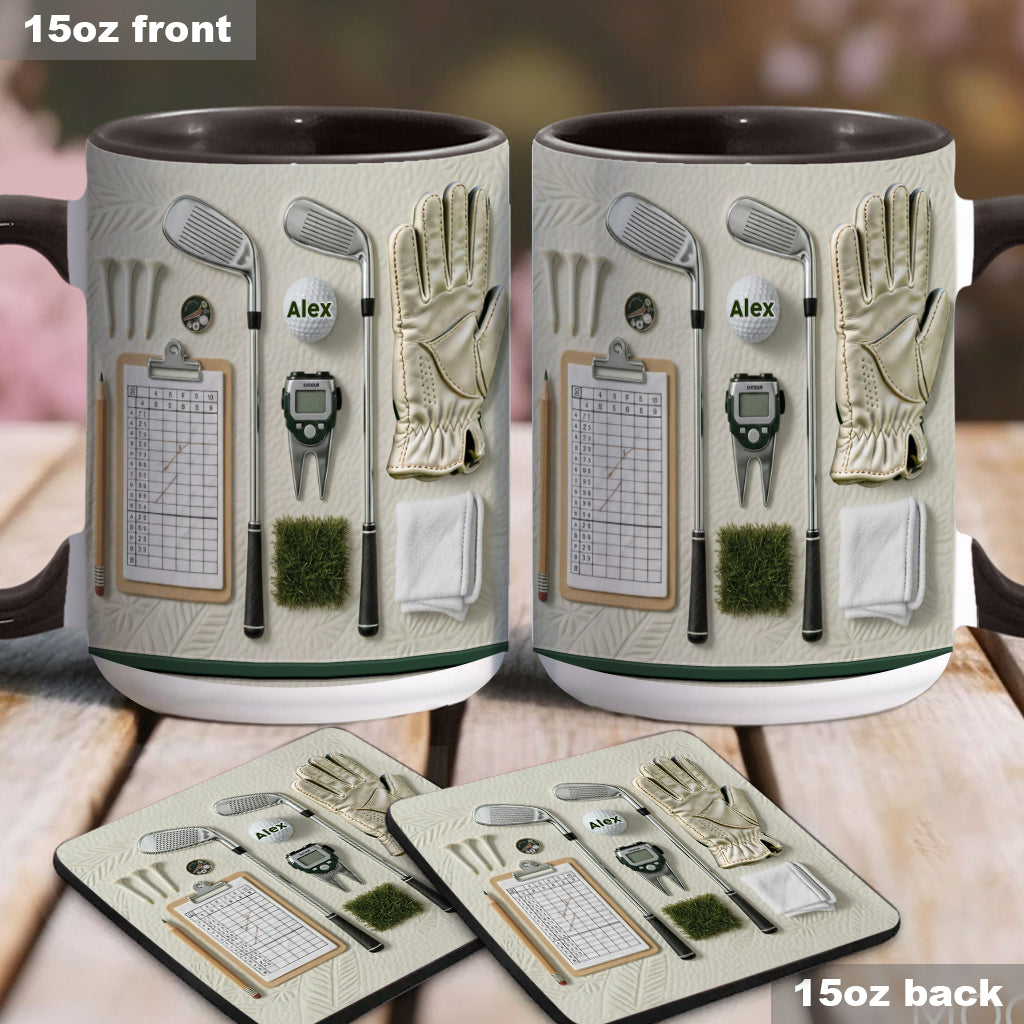 Vivez l'amour du golf - Mug personnalisé sur le thème du golf