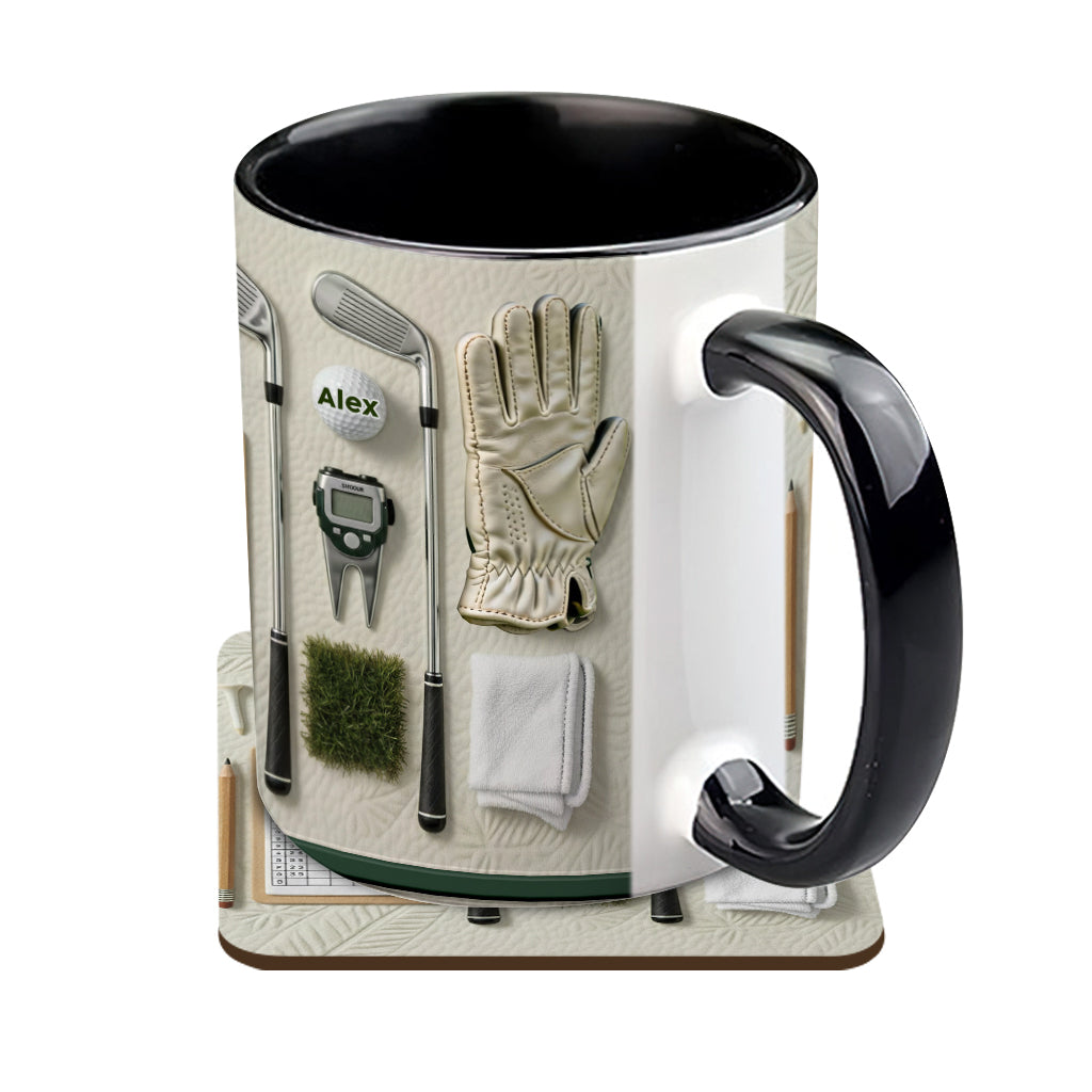 Vivez l'amour du golf - Mug personnalisé sur le thème du golf