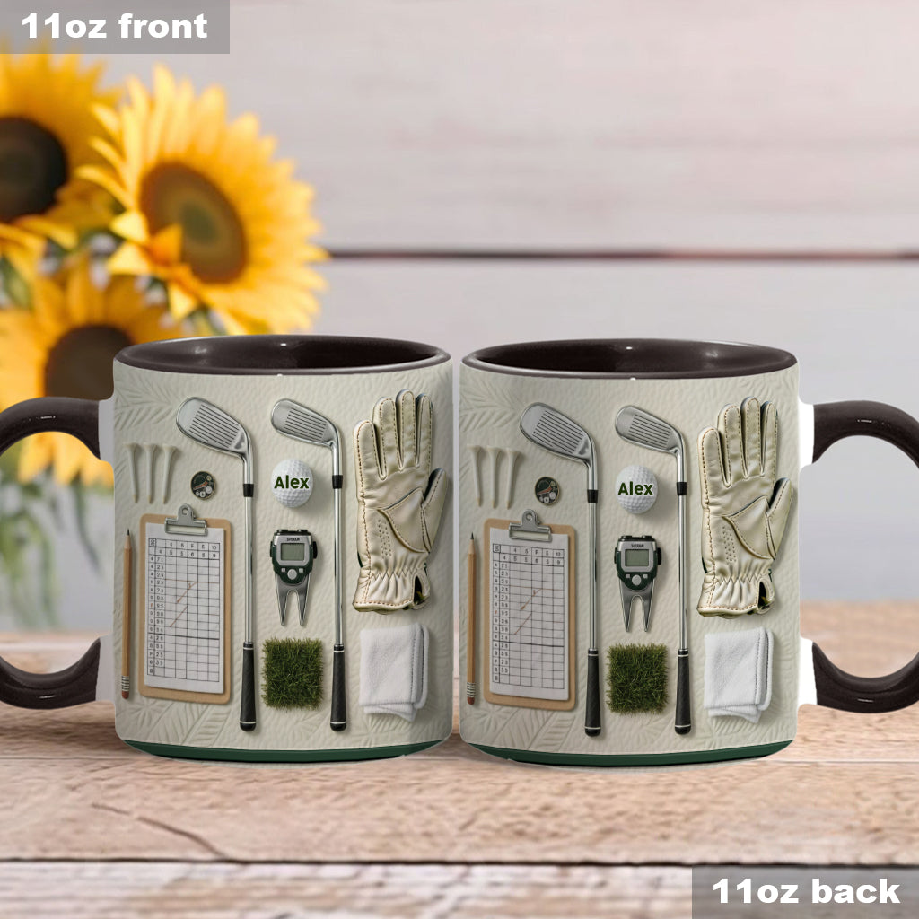 Vivez l'amour du golf - Mug personnalisé sur le thème du golf
