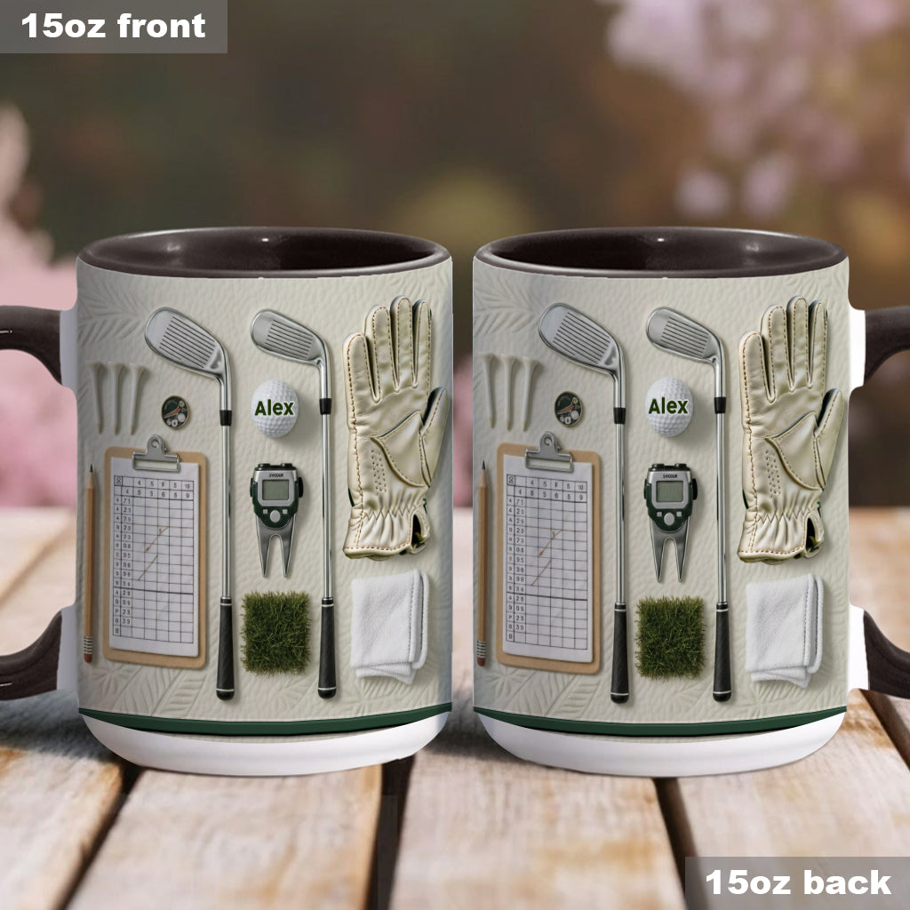 Vivez l'amour du golf - Mug personnalisé sur le thème du golf