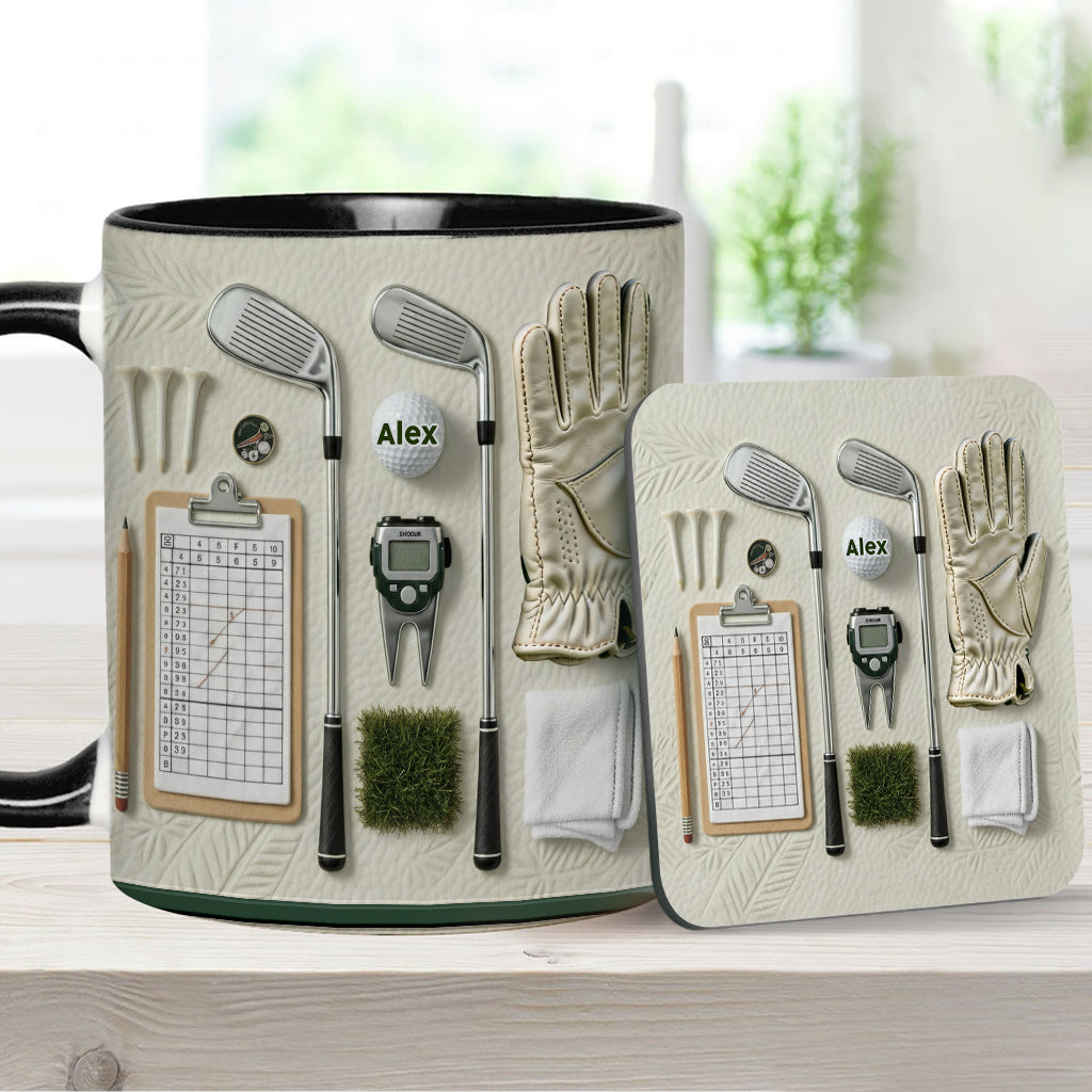 Vivez l'amour du golf - Mug personnalisé sur le thème du golf
